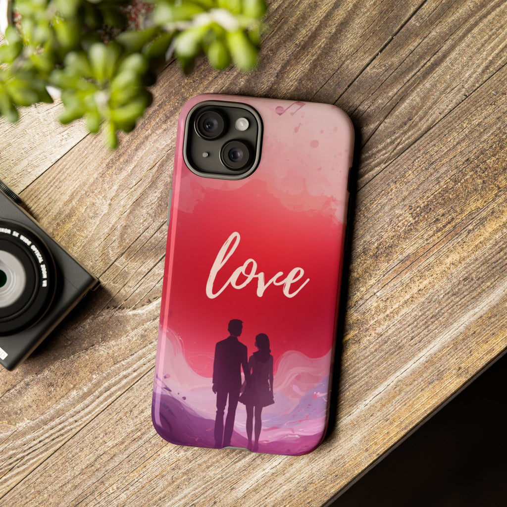 Phone Case — Couple Silhouette Love Protective Tough Case