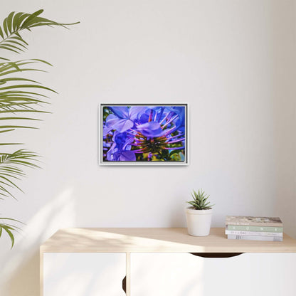 Blue Hydrangea Stem Canvas Wall Art
