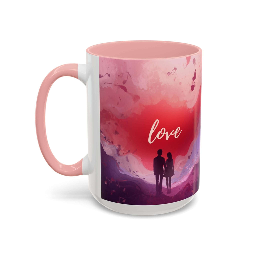 Couple Silhouette Love Mug Accent Coffee Mug 11oz 15oz