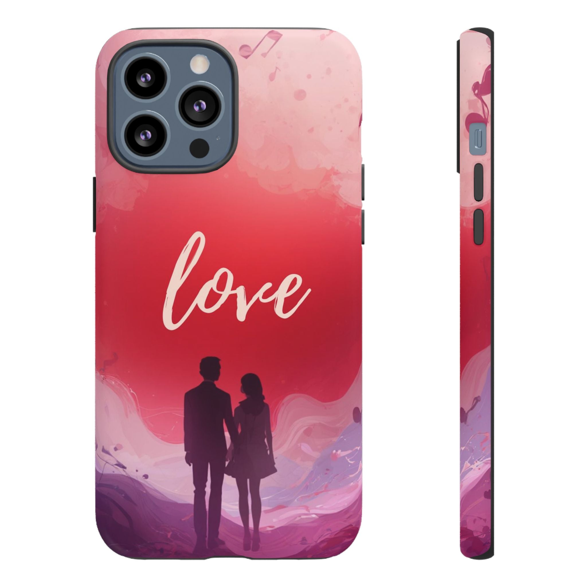 Phone Case — Couple Silhouette Love Protective Tough Case