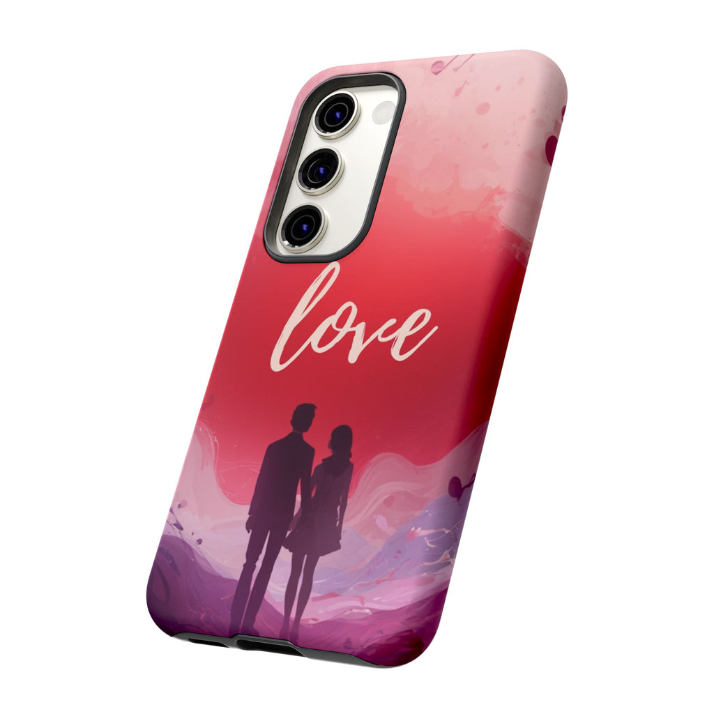 Phone Case — Couple Silhouette Love Protective Tough Case