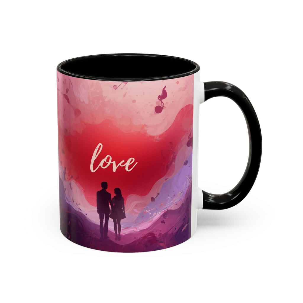 Couple Silhouette Love Mug Accent Coffee Mug 11oz 15oz