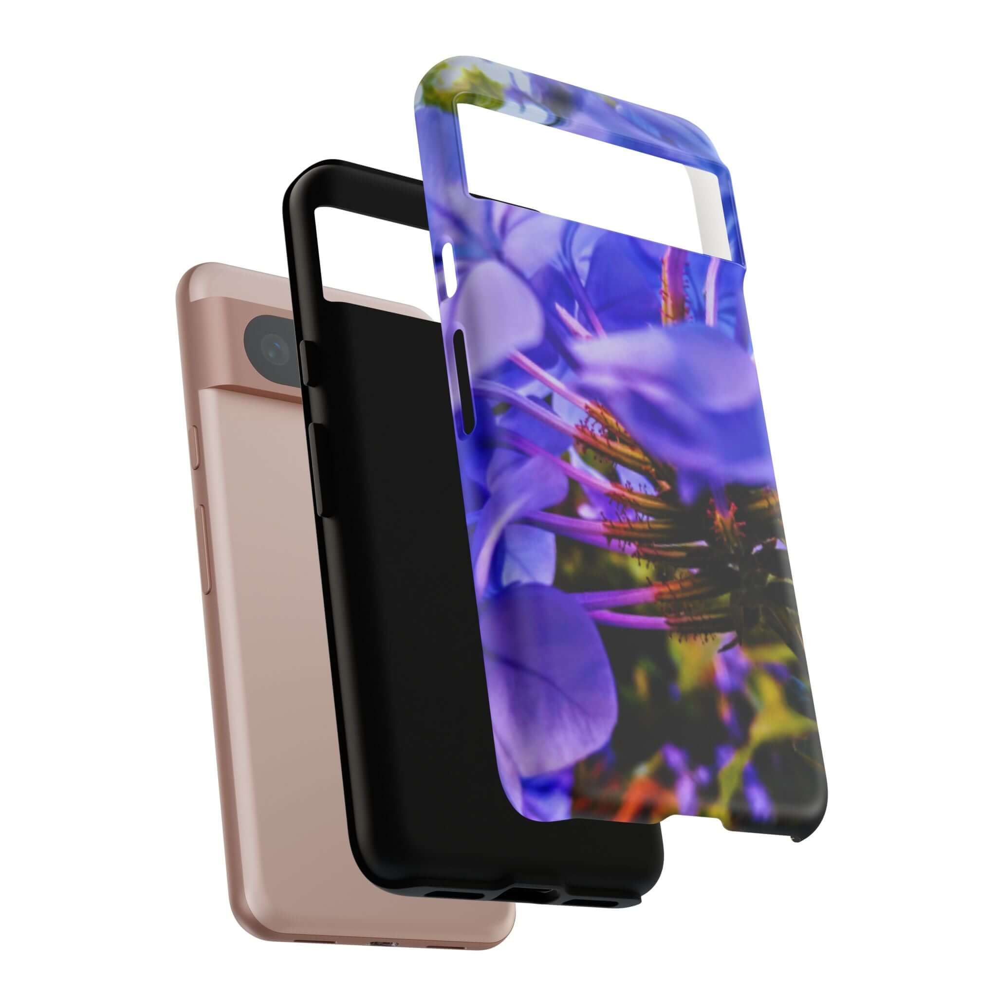 Blue Hydrangea Stem Protective Tough Case