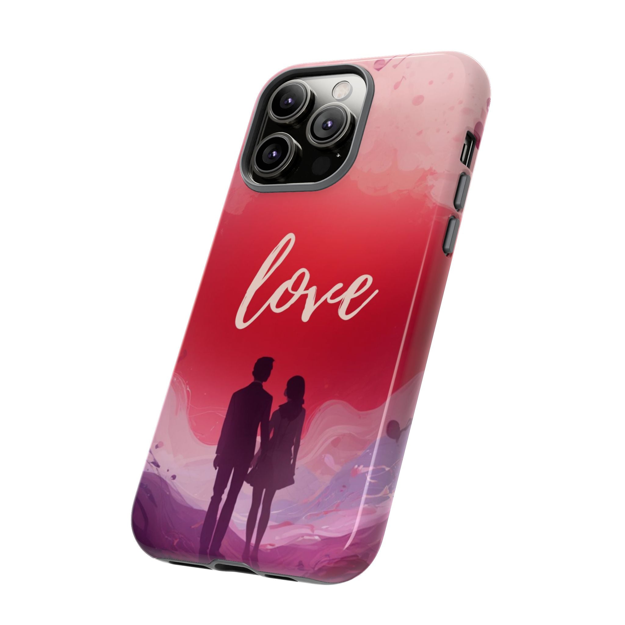Phone Case — Couple Silhouette Love Protective Tough Case