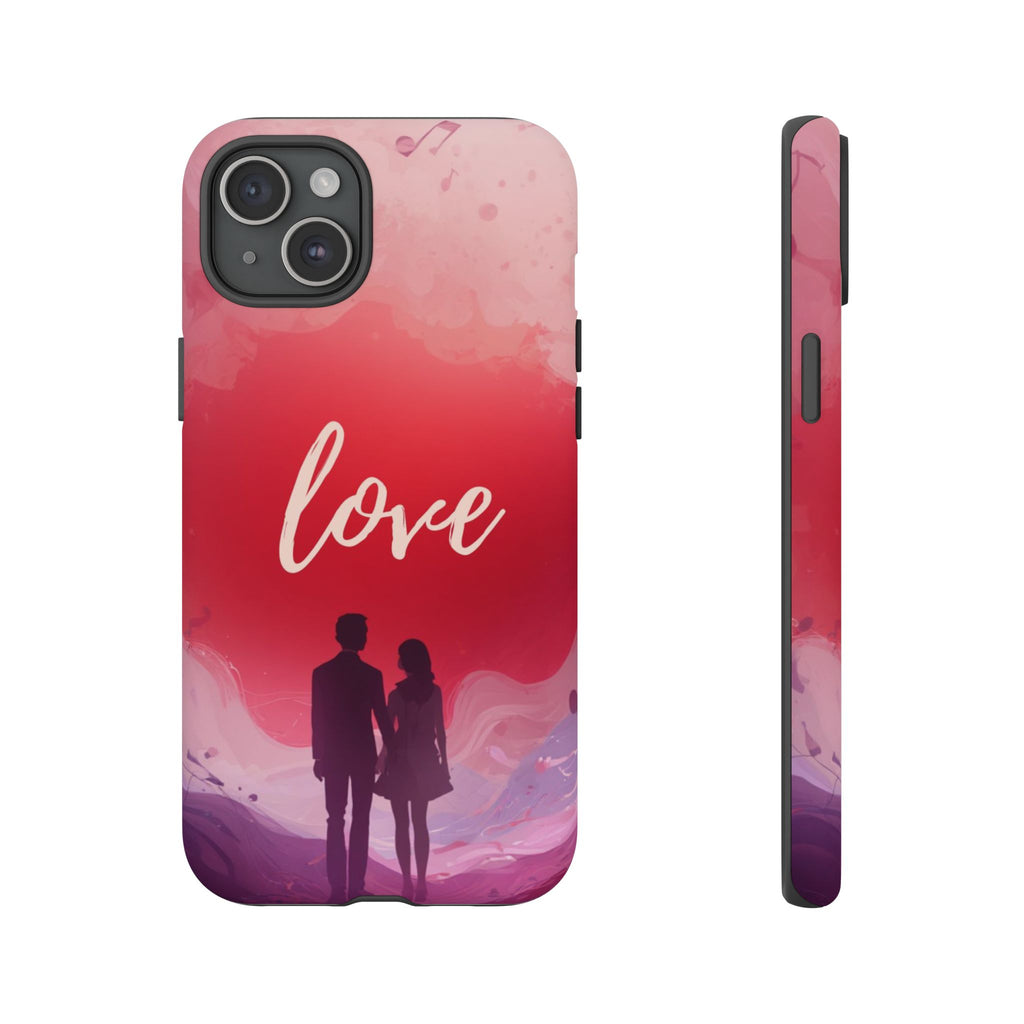 Phone Case — Couple Silhouette Love Protective Tough Case