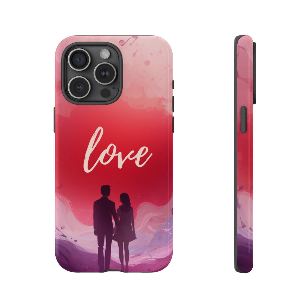 Phone Case — Couple Silhouette Love Protective Tough Case