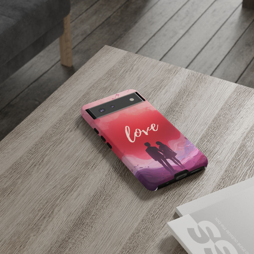 Phone Case — Couple Silhouette Love Protective Tough Case