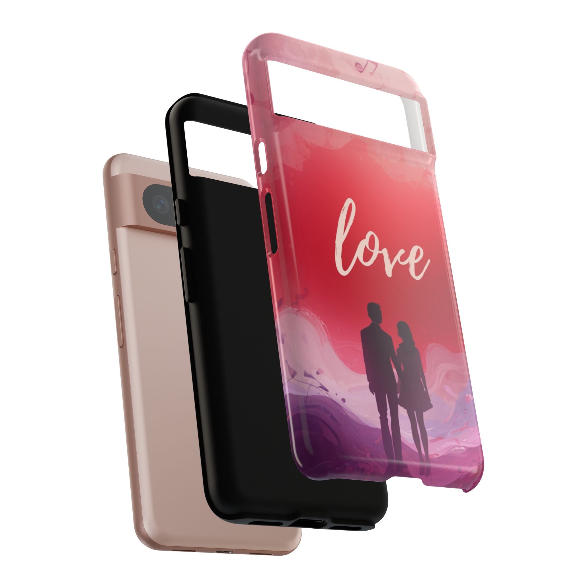 Phone Case — Couple Silhouette Love Protective Tough Case