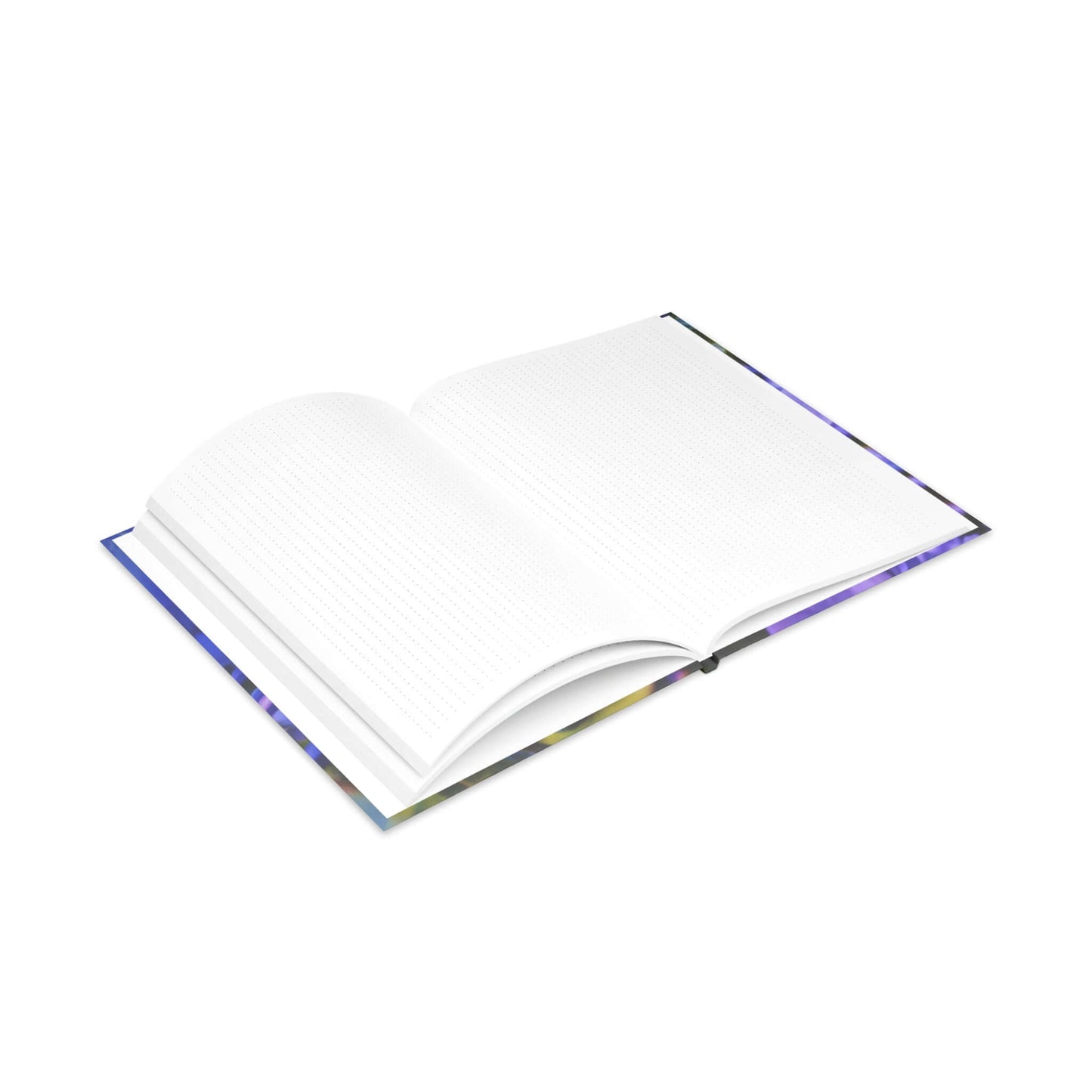 Blue Hydrangea Stem Puffy Hardcover Notebook