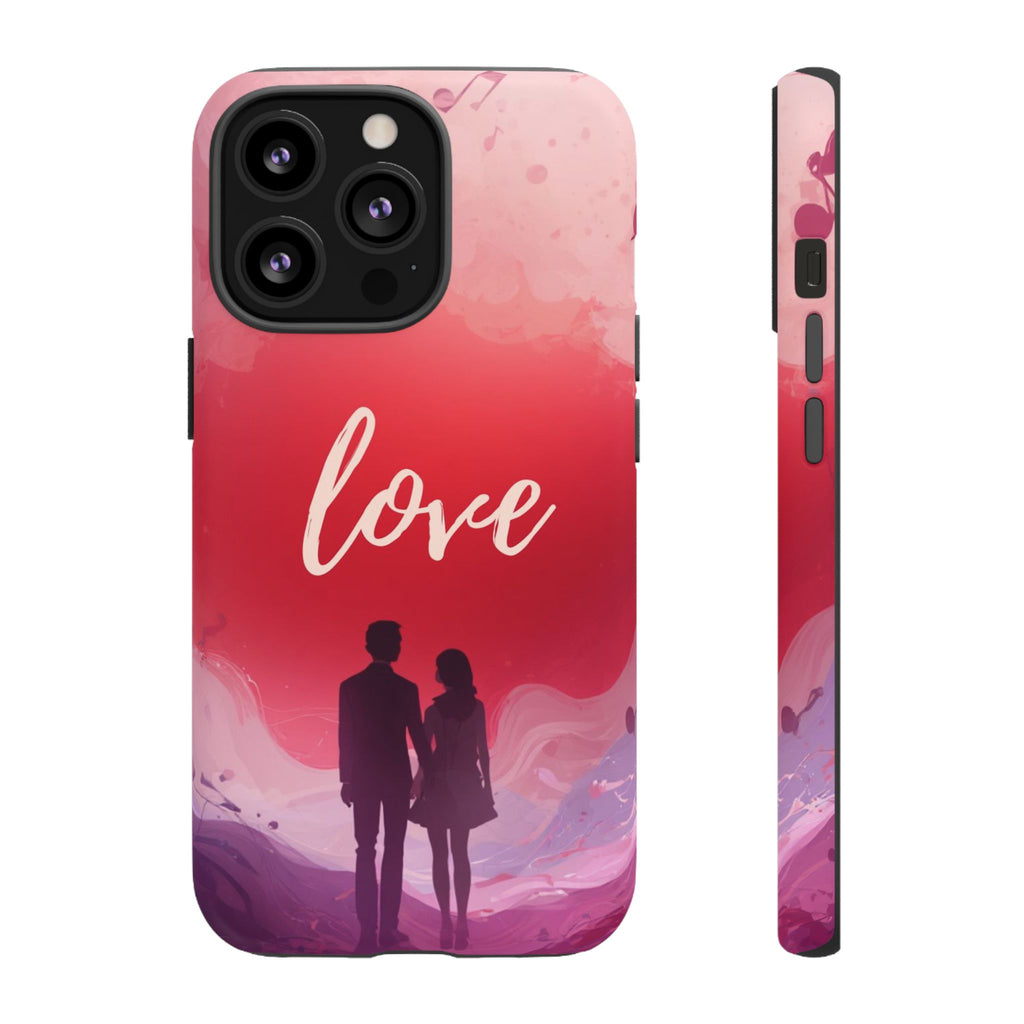 Phone Case — Couple Silhouette Love Protective Tough Case