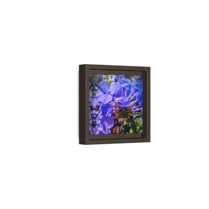 Blue Hydrangea Stem Canvas Wall Art