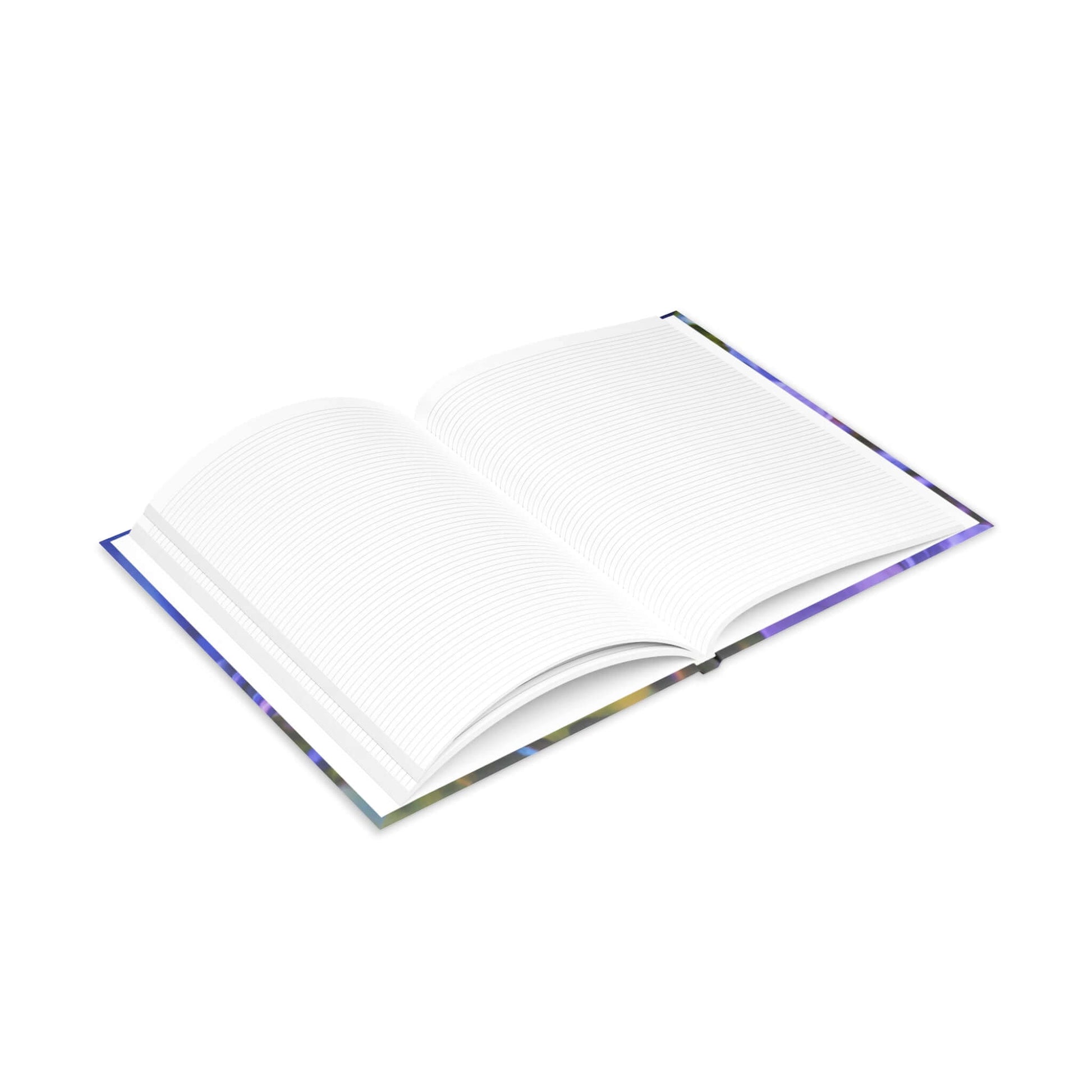 Blue Hydrangea Stem Puffy Hardcover Notebook
