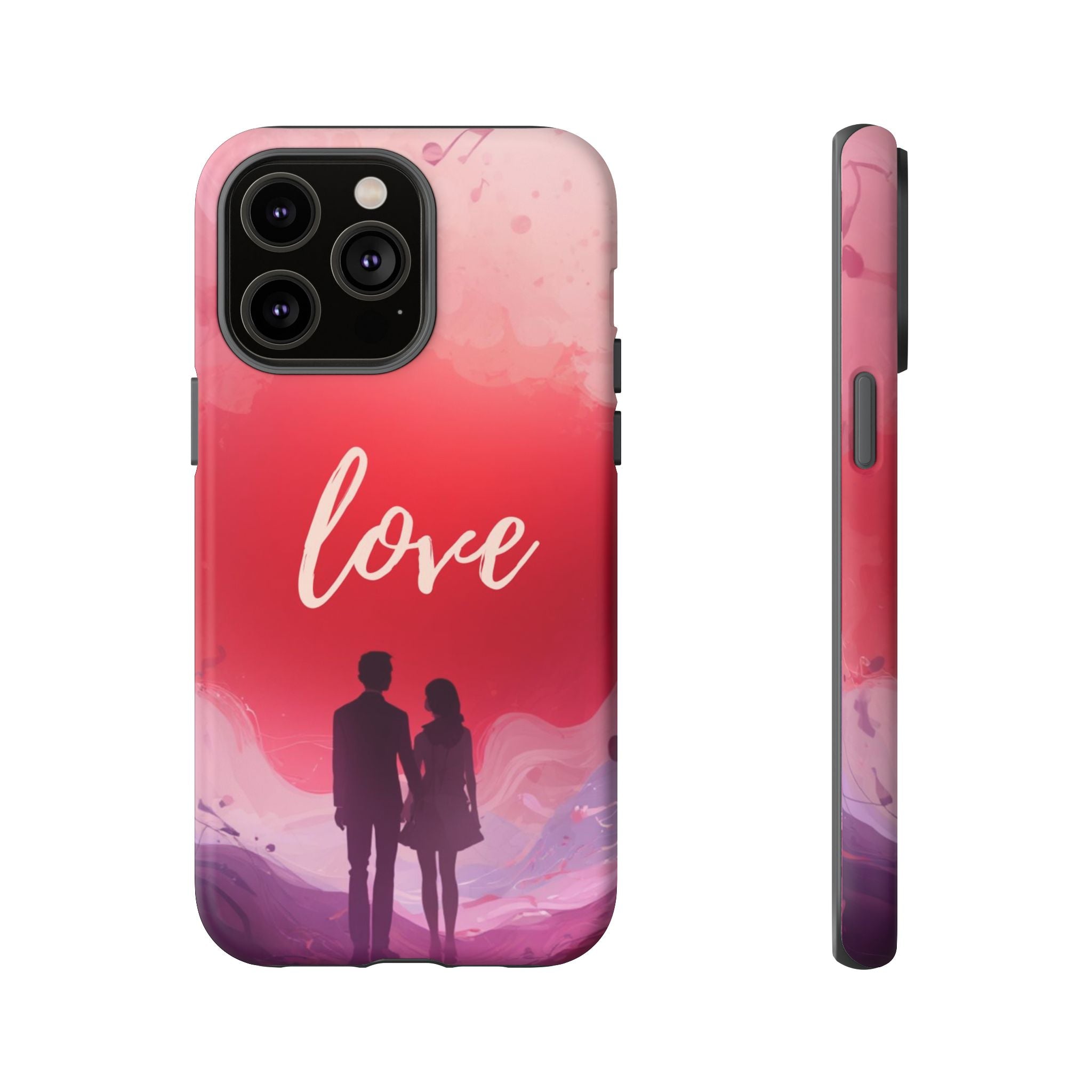 Phone Case — Couple Silhouette Love Protective Tough Case