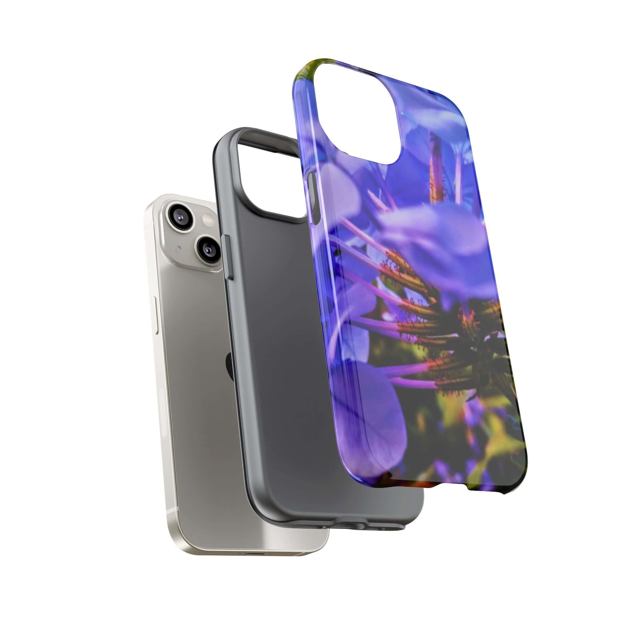 Blue Hydrangea Stem Protective Tough Case