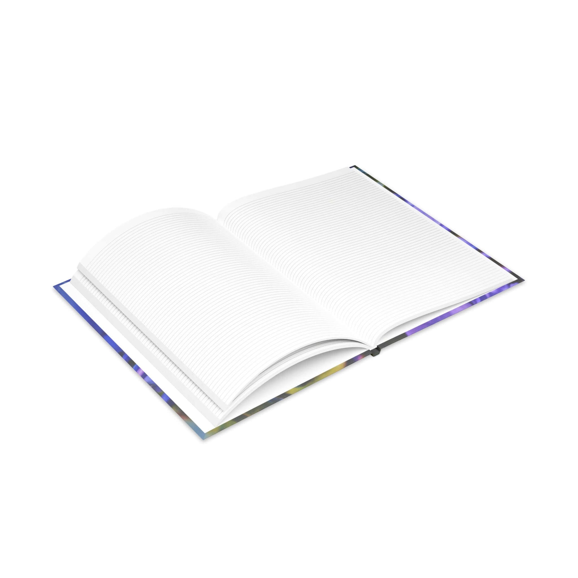 Blue Hydrangea Stem Puffy Hardcover Notebook